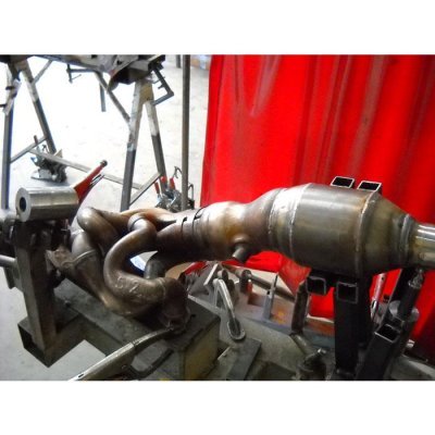 Downpipe s metalickým katalyzátorem WRC (instalace svařením na originální výfukové svody) Supersprint 789321