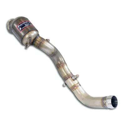 Downpipe pravý + kovový pre-katalyzátor – odstraňuje druhý katalyzátor (pro vozy s pravostranným i levostranným řízením) Supersprint 725121