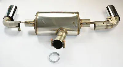 Zadní díl výfuku levá ∅100 mm - pravá ∅100 mm s klapkou Supersprint 522524