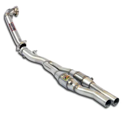 Downpipe s metalickým katalyzátorem pravý - levý 100CPSI (odstraňuje pre-kat) Supersprint 769421