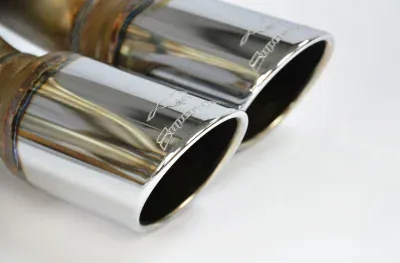 Zadní díl výfuku "Sport/Racing" s by-pass trubkou pro originální klapku, pravá ∅70 mm - levá ∅70 mm Supersprint 390656