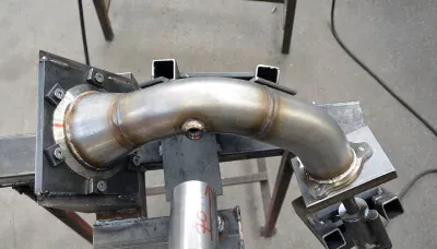Downpipe kit pravý + levý (nahrazuje katalyzátor) Supersprint 249511