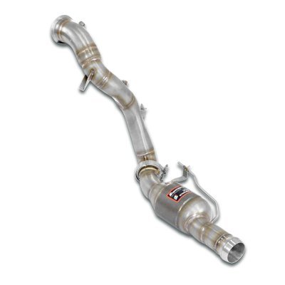 Downpipe pravý + kovový katalyzátor (nahrazuje pre-kat) Supersprint 724961