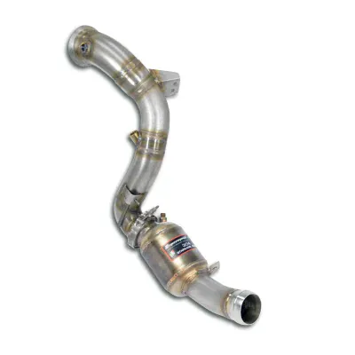 Downpipe levý s metalickým katalyzátorem (nahrazuje první katalyzátor + OPF) Supersprint 725081