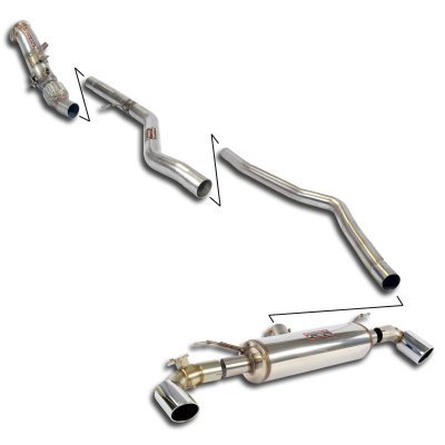 Track performance pack s klapkou (vozy s manuální převodovkou) Supersprint 987370