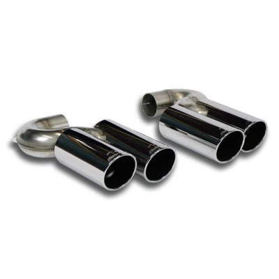 Sada koncovek výfuku, pravá ∅90 mm - levá ∅90 mm (pro vozy z typem zadního nárazníku X5 M) Supersprint 985636