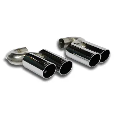 Sada koncovek výfuku, pravá ∅90 mm - levá ∅90 mm (pro vozy z typem zadního nárazníku X5 M) Supersprint 985636