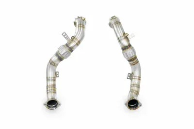 Turbo downpipe kit, pravá-levá (nahrazuje první a druhý katalyzátor) (třetí katalyzátor zůstává zachován) Supersprint 528111