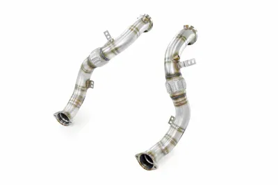 Turbo downpipe kit, pravá-levá (nahrazuje první a druhý katalyzátor) (třetí katalyzátor zůstává zachován) Supersprint 528111