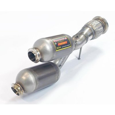 "Y-Pipe" s kovovým katalyzátorem – levá Supersprint 350622