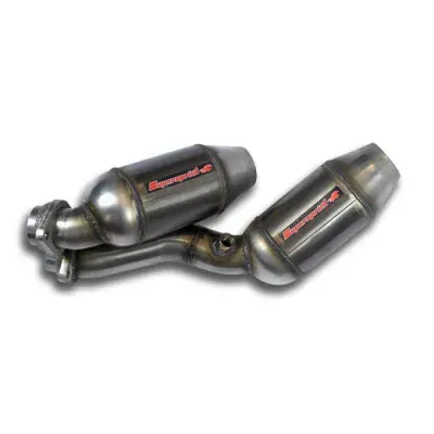 Metallic catalytic converter HJS, 100CPSI kit for OEM headers(Weld on connection) Supersprint 044021