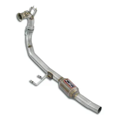 Turbo downpipe kit + metalický katalyzátor (nahrazuje DPF) (se záslepkami na senzory) Supersprint 888621