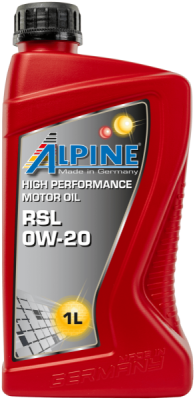 Variklinė alyva ALPINE RSL 0W-20, 1L