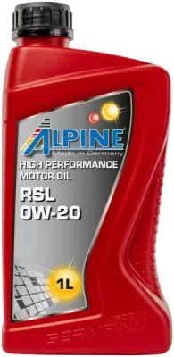Variklinė alyva ALPINE RSL 0W-20, 1L