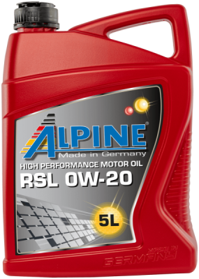 Variklinė alyva ALPINE RSL 0W-20, 5L