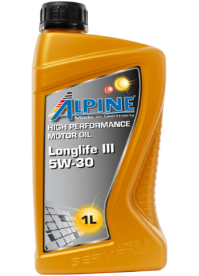 Variklinė alyva ALPINE Longlife III 5W-30, 1L
