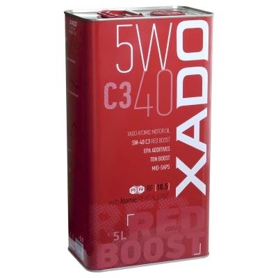 Variklinė alyva XADO Atomic Oil 5W-40 C3 RED BOOST (5L)