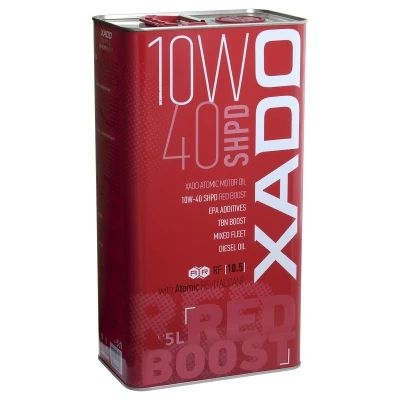 Variklinė alyva XADO Atomic Oil 10W-40 SHPD (SL/CI-4) RED BOOST (5L)