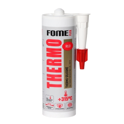 Silikonas aukštatemp. 300ml , raud 315C