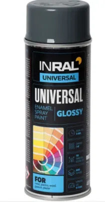 07 INRAL UNIVERSAL, pilki RAL7024, dažai aerozol., 400 ml