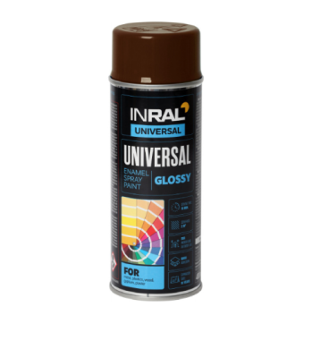 Dažai aerozol. rudi RAL8016, 10 INRAL UNIVERSAL, 400ml