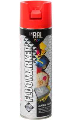 Aerozolinis fluorasencinis markeris, FLUOMARKER, Raudonas 500ml.