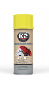 Stabdžių apkabų geltoni dažai CALIPER K2, 400ml.