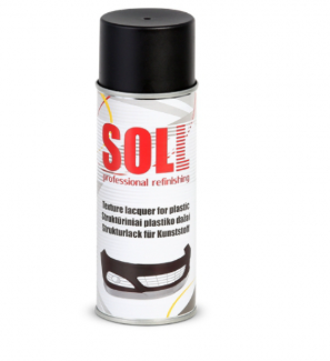 SOLL Struktūriniai plastiko dažai juodi 400ml.