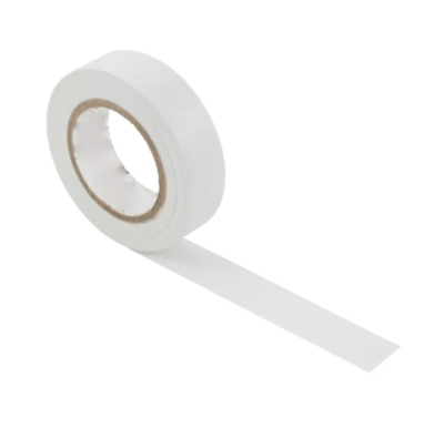 Juosta izoliacinė balta PVC 15mm x 10m