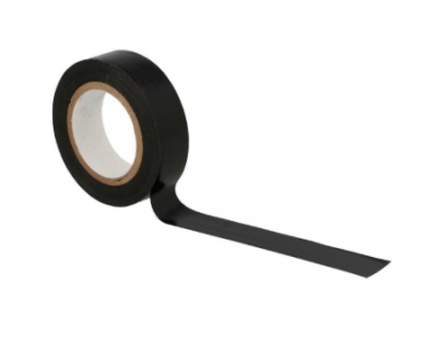 Juosta izoliacinė juoda PVC, 19mm x 10m