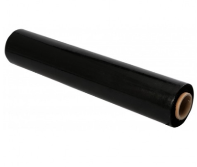 Plėvelė juoda STRECH, 450mm x 200m, 17mkr