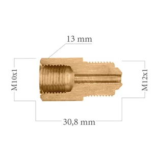 adapteris, stabdžių vamzdelis SUMAŽINIMAS 10/1–12/1 R-229