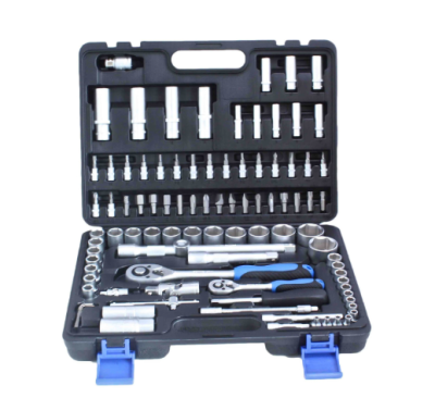 Veržliarakčių ir galvučių rinkinys 1/2″+1/4″ 94vnt.