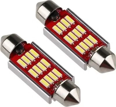 LEMPUTĖS C5W T11 LED 12SMD 31MM CANBUS 12-24V (2VNT)