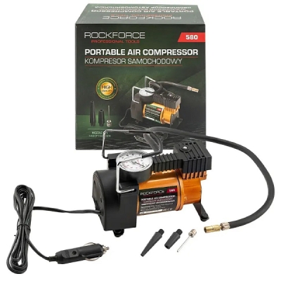 Padangų pripūtimo kompresorius su monometru 12V, 10A, 30l/min