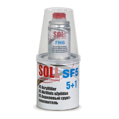 SOLL SF5 HS 5:1 Akrilinis gruntas, tamsiai pilkas 0.9ltr