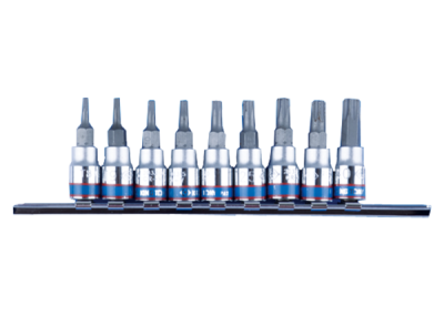 Galvučių rinkinys King Tony KT2109PR; 1/4"; TORX; 9 dalių