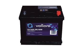 Akumuliatorius 60AH/540A P+ /242x175x190/ volta VOLTARO