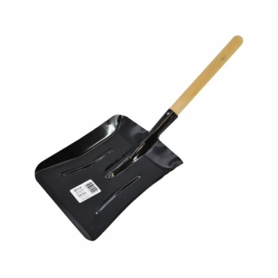 Metalinis semtuvas (šiukšlių samtis) su medine rankena AWTools AW23804, 210x310 mm