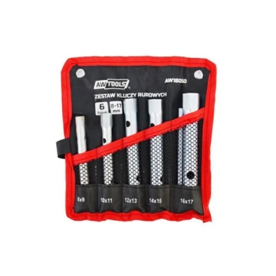 Vamzdinių raktų komplektas AWTools AW18050 (8–17 mm, 6 vnt.)