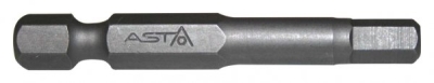 Suktuvo antgalis (bitas) HEX ASTA A-12412 (3 mm, ilgis 50 mm)