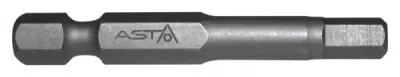Suktuvo antgalis (bitas) HEX ASTA A-12412 (3 mm, ilgis 50 mm)