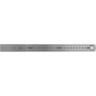 Lanksti nerūdijančio plieno liniuotė YATO YT-70721, 300 mm