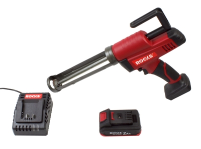 20 V AQ-ONE silikoninis klijų pistoletas, 350 ml, 2500 N, 1 x 2 Ah rinkinys, įkroviklis