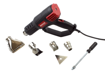 Karšto oro pistoletas su reguliuojama temperatūra PROFI, 50–600 °C, 2000 W, 230 V
