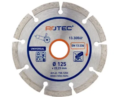 Deimantinis pjovimo diskas OPTI-LINE UNIVERSAL ø125 × 22,2 mm