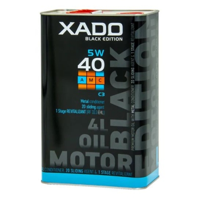 Variklio alyva XADO Atomic Oil 5W-40 C3 AMC Black Edition, 4L