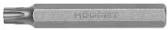 Profesionalus TORX T27 x 75 mm sukimo antgalis (ilgas bitas) MECCANOCAR
