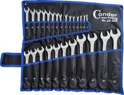 Raktų rinkinys CONDOR 35-26T (Kombinuoti raktai, 26 vnt., 4-32 mm)