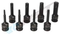 Smūginių TORX antgalių (bitų) rinknis HST HST0431 (1/2", 8 vnt., T30-T80)